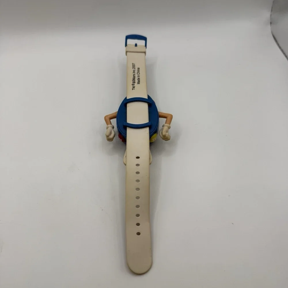 M&M’s Blue Character Novelty Watch Flip Top Digital Candy Watch 2007